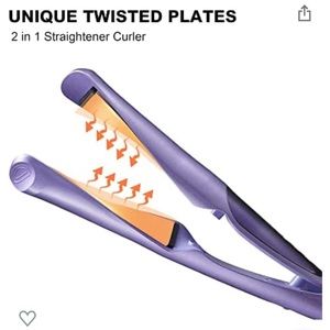 2-1 Straightener/curler iron